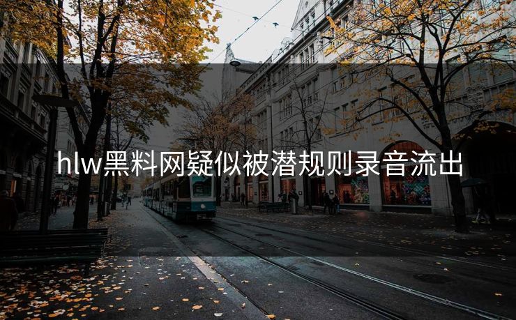 hlw黑料网疑似被潜规则录音流出
